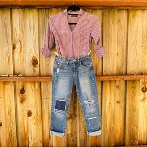 Ripped jeans light blue street wear denim